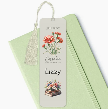 Birth Month Personalised Bookmark