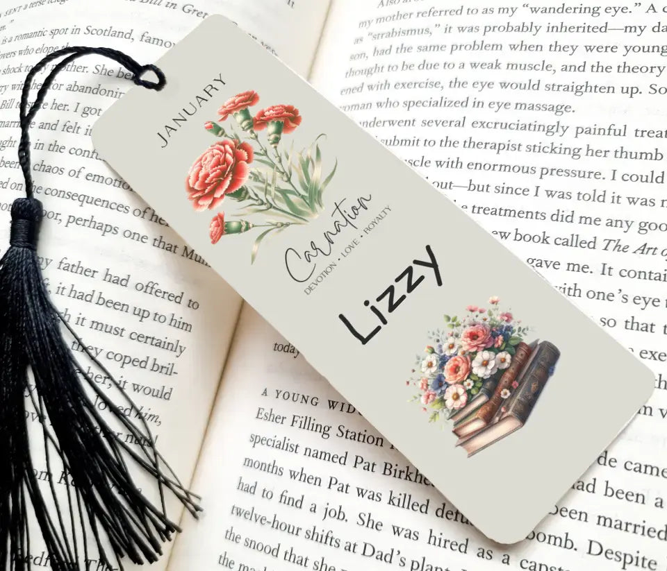 Birth Month Personalised Bookmark