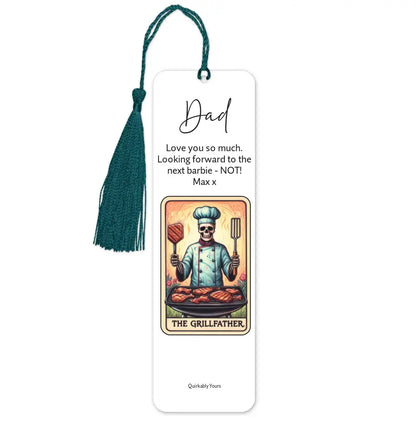 Personalised Tarot Card Bookmark for Dad