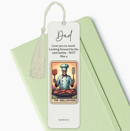 Personalised Tarot Card Bookmark for Dad