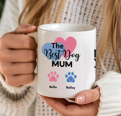 The Best Dog Mom, Dad, Gran, Mama Personalised Mug