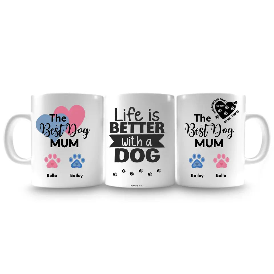 The Best Dog Mom, Dad, Gran, Mama Personalised Mug