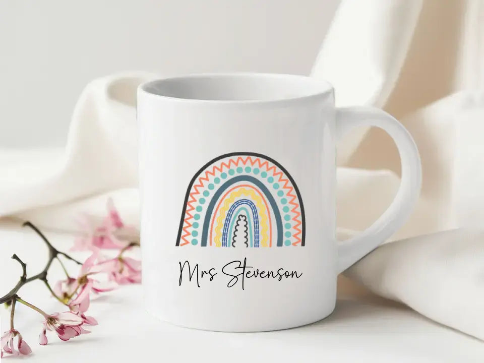 Teacher gift mug personalised with teachers name