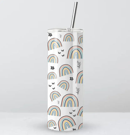 Rainbow pattern drinks bottle tumbler