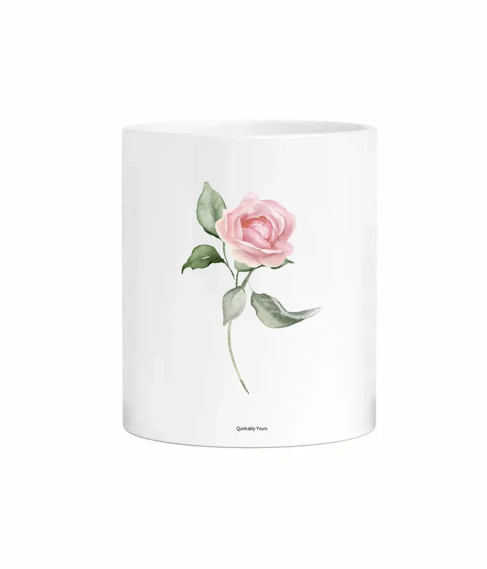 Happy Birthday pink floral mug