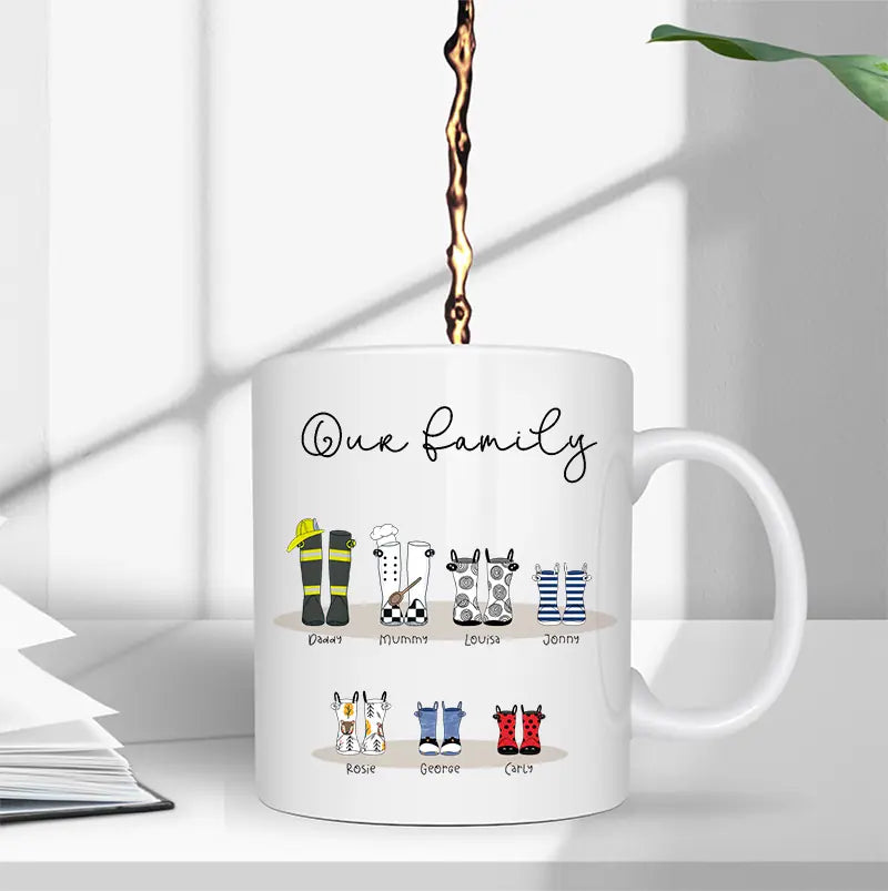 Personalised family mug