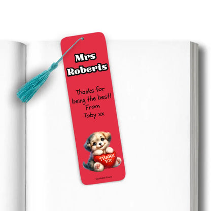 Express Your Gratitude with a Personalised Thank You Bookmark!