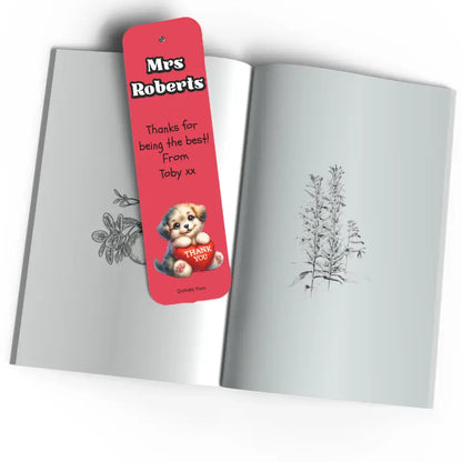 Express Your Gratitude with a Personalised Thank You Bookmark!