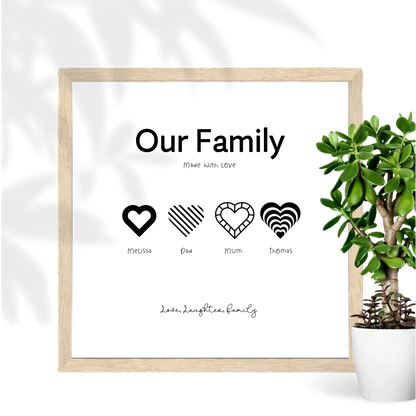 Natural Wood square frame