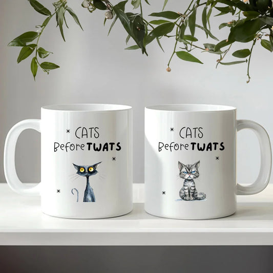 Custom Cats Before Twats Mug