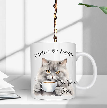 Funny Tea Time Mug - Office Gift Mug and Gift Set For Him or Her