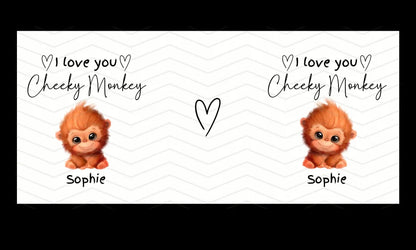 I Love You Cheeky Monkey Personalised Mug