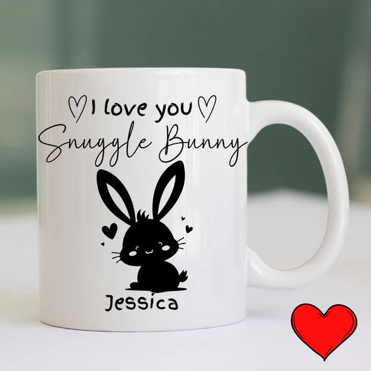 I Love You Snuggle Bunny Personalised Mug