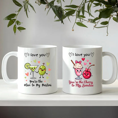 I Love You Custom Food Pair Mug