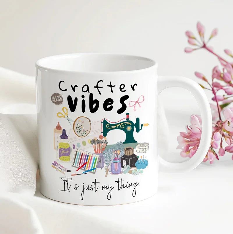 Crafter Arts & Crafts Vibes Custom Mug