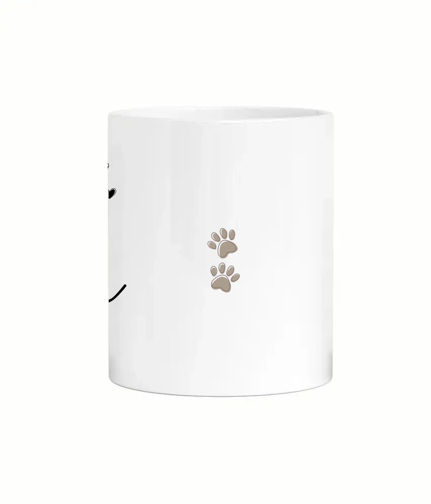 Dog Mum Paw Print Personalised Mug