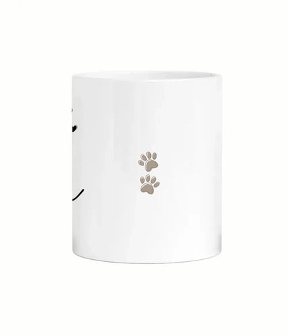 Dog Mum Paw Print Personalised Mug