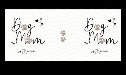 Dog Mum Paw Print Personalised Mug