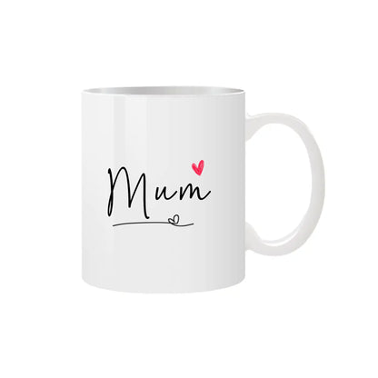 Red Heart Mum Custom Mug