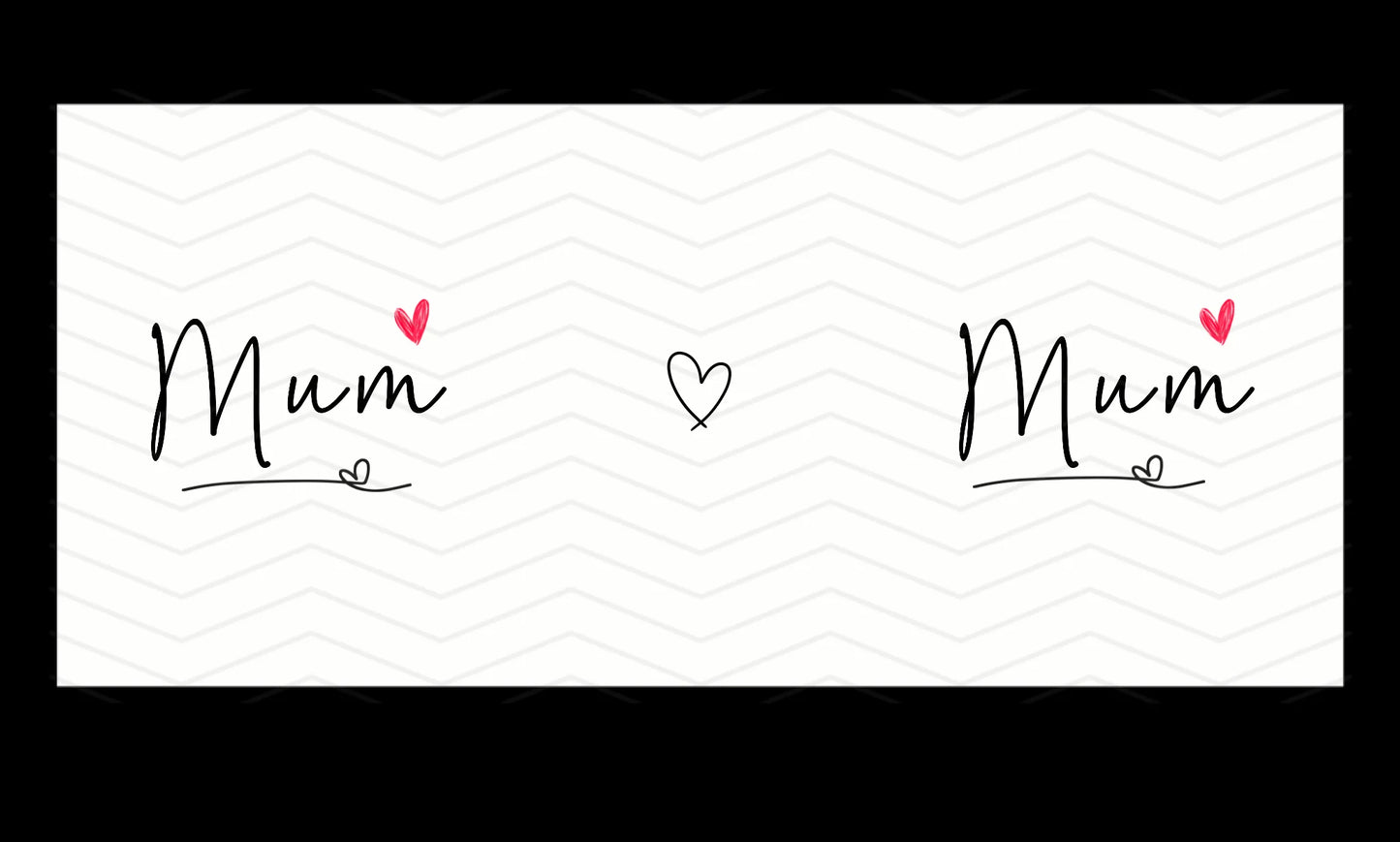 Red Heart Mum Custom Mug