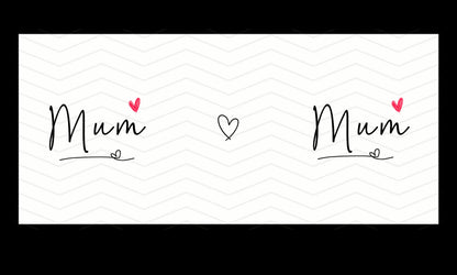 Red Heart Mum Custom Mug