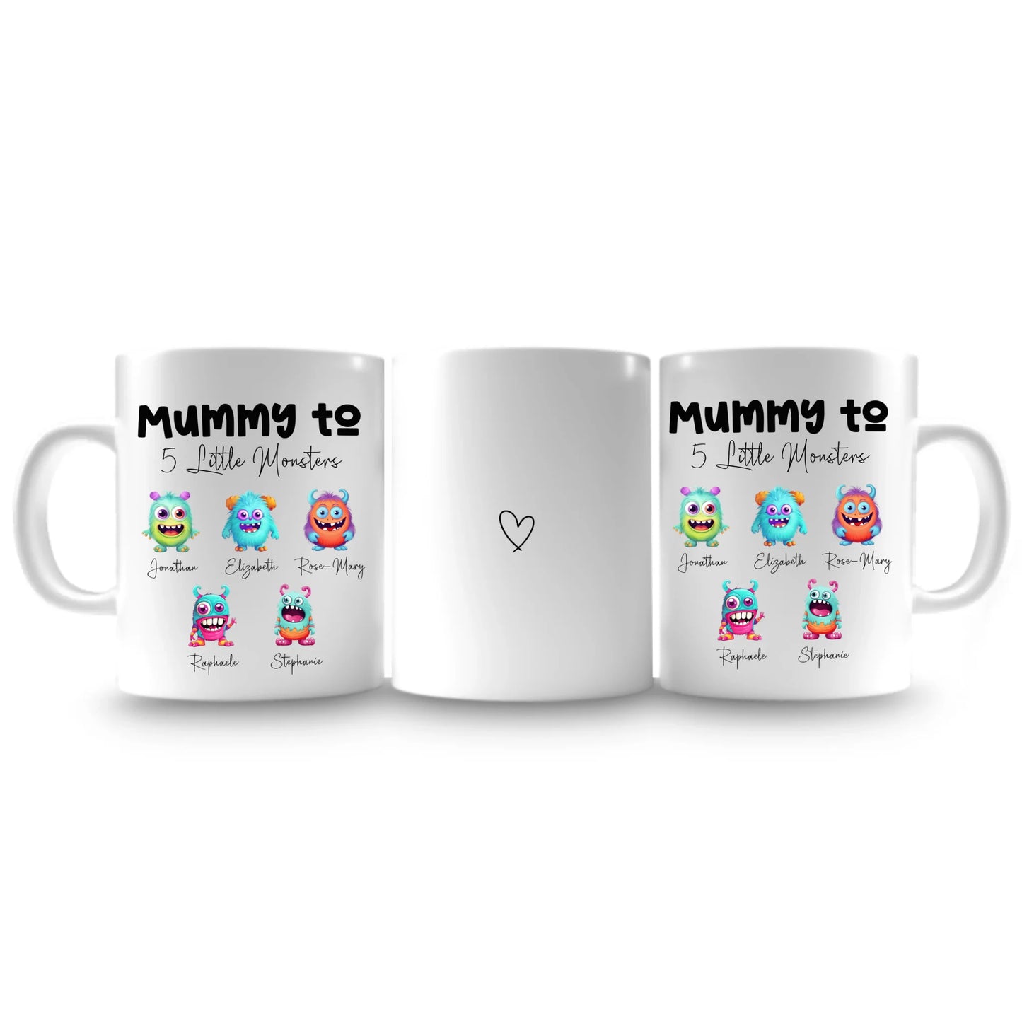 Mummy's (Custom Title) Little Monsters Mug