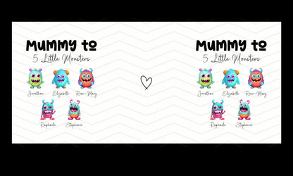 Mummy's (Custom Title) Little Monsters Mug