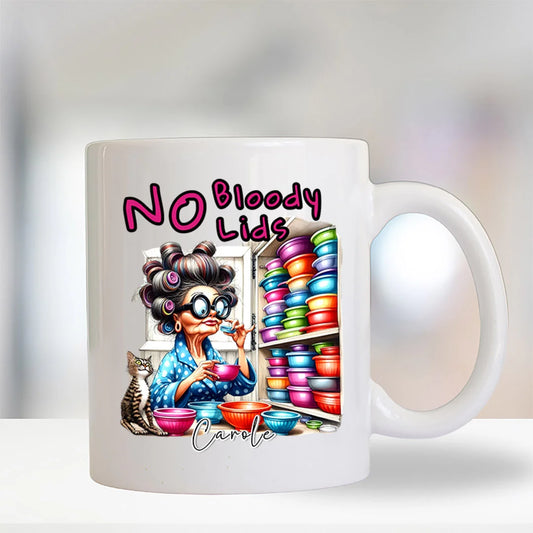 No Bloody Lids Mug