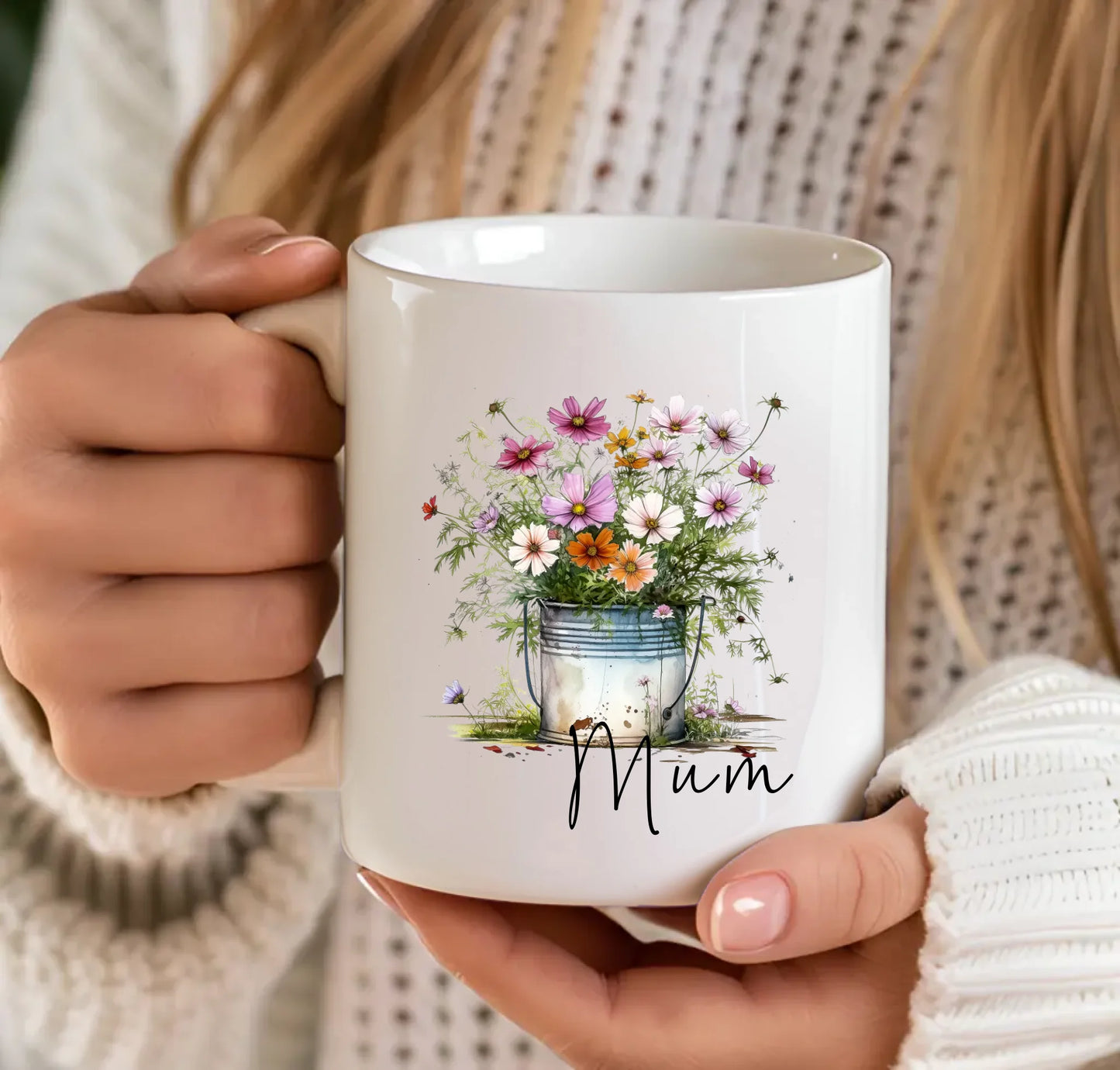 Wildflowers Mum / Name Mug