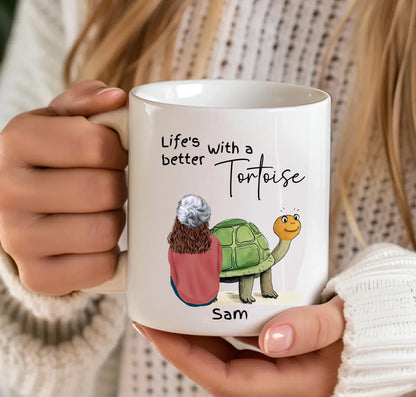 Life's Better with a Tortoise Personalised Mug