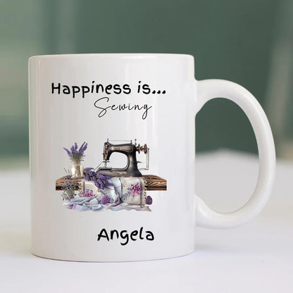 Personalised Sewing Mug Gift Set For Sewers Needlecraft Gifts For Women