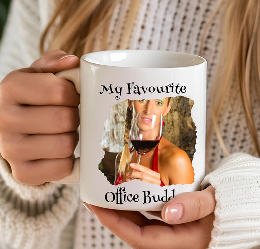 Custom text Photo Mug For Office, Mum Dad Birthdays