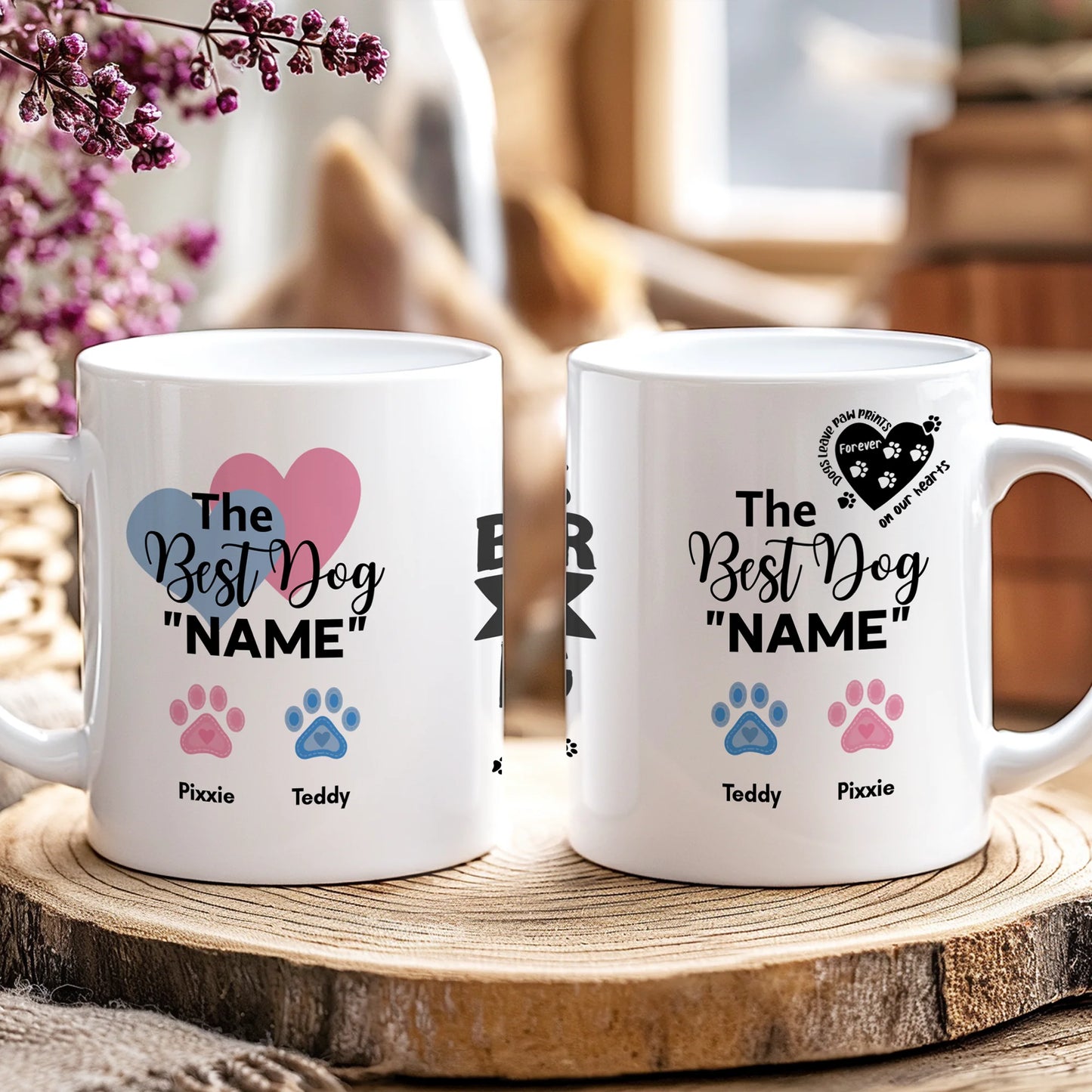 Personalised Dog Owner Gift Mug – Custom Breeds, Paw Prints & Quotes