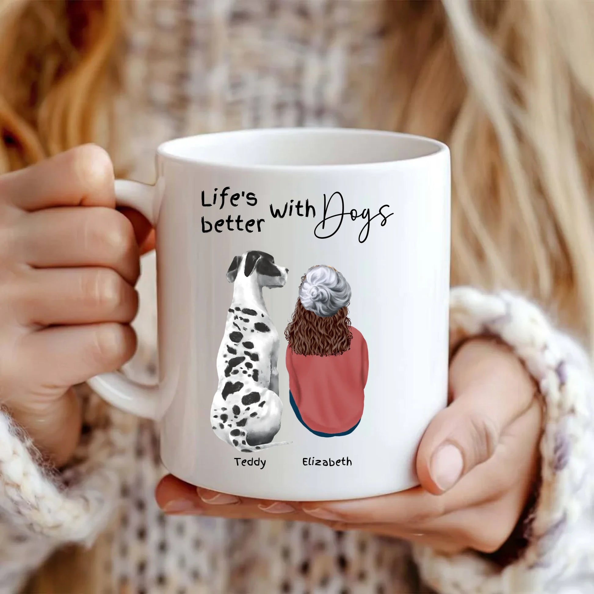 Personalised mug gift set for him or her