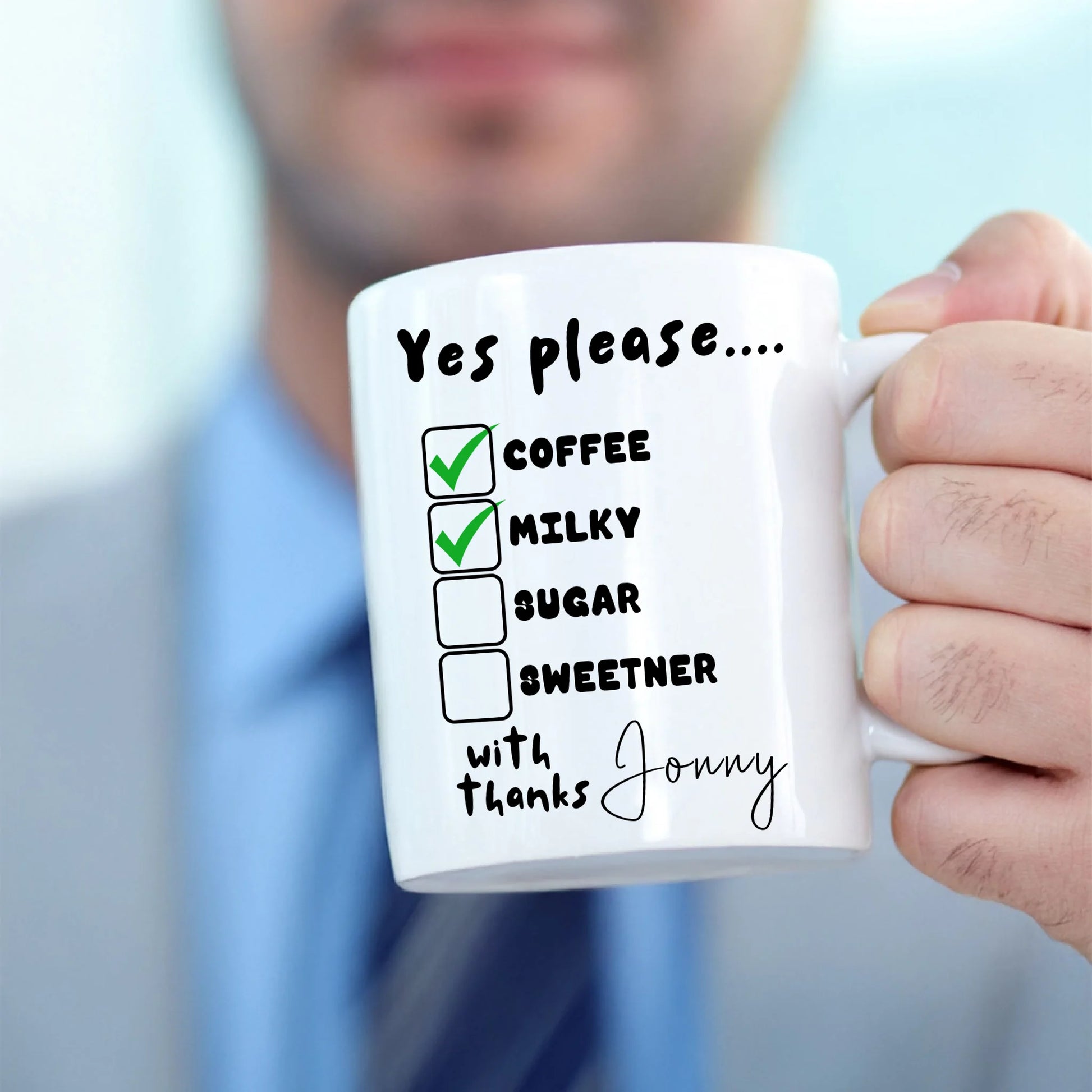 Personalised mug for a create your own gift set