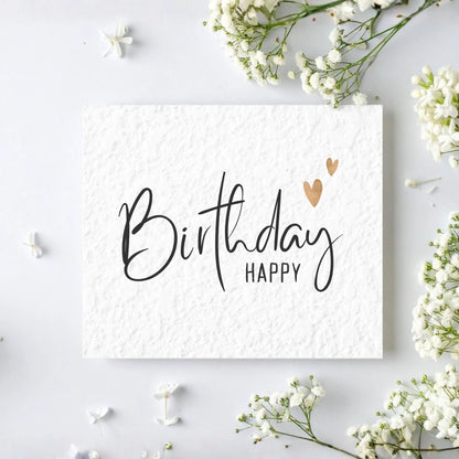 Happy Birthday Note Card for Gift Set