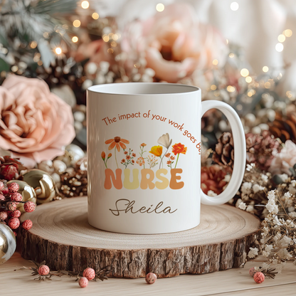 Personalised Thank You Nurse Mug - Gift Sets for Nurses