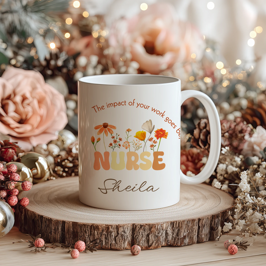 Personalised Thank You Nurse Mug - Gift Sets for Nurses