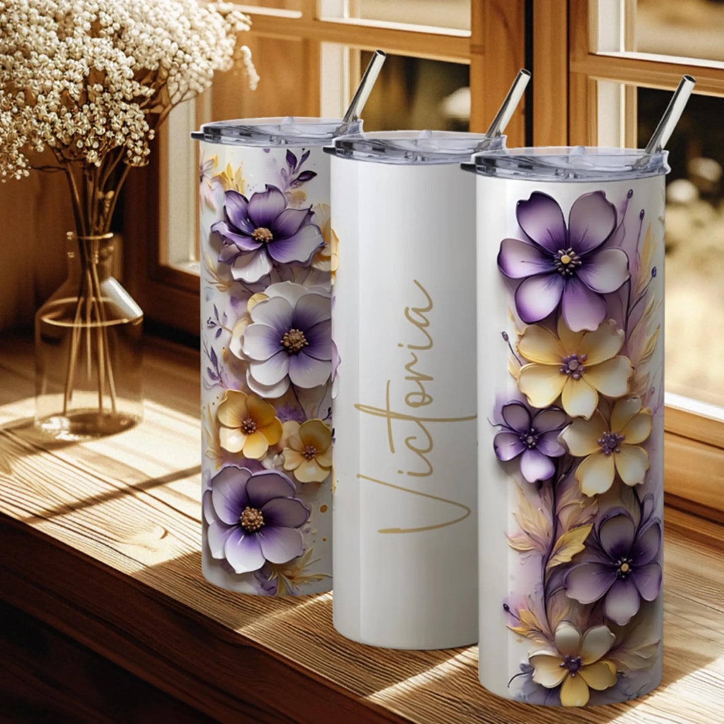 Purple Yellow Flowers 2