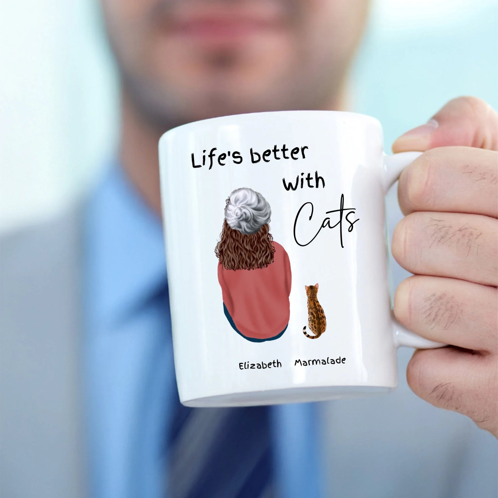 Personalised mug for a create your own gift set