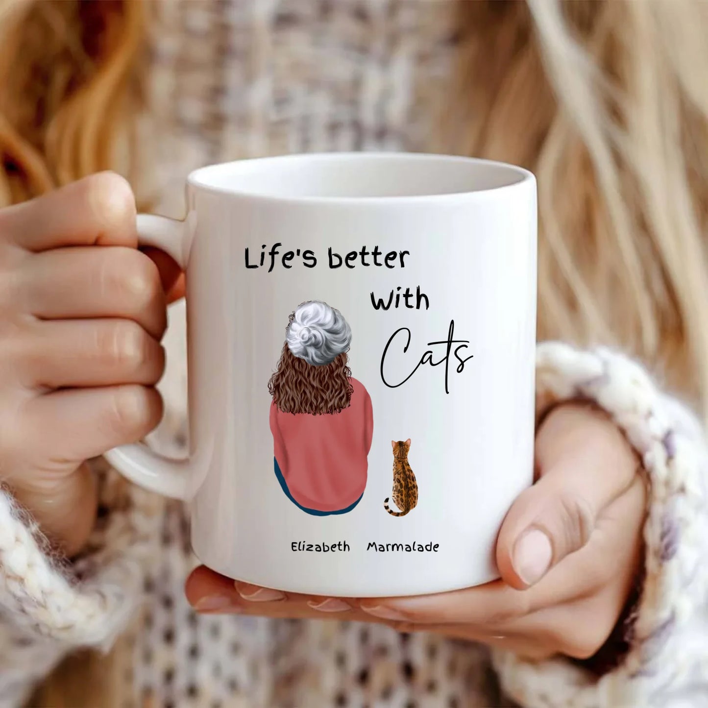 Personalised mug gift set for him or her