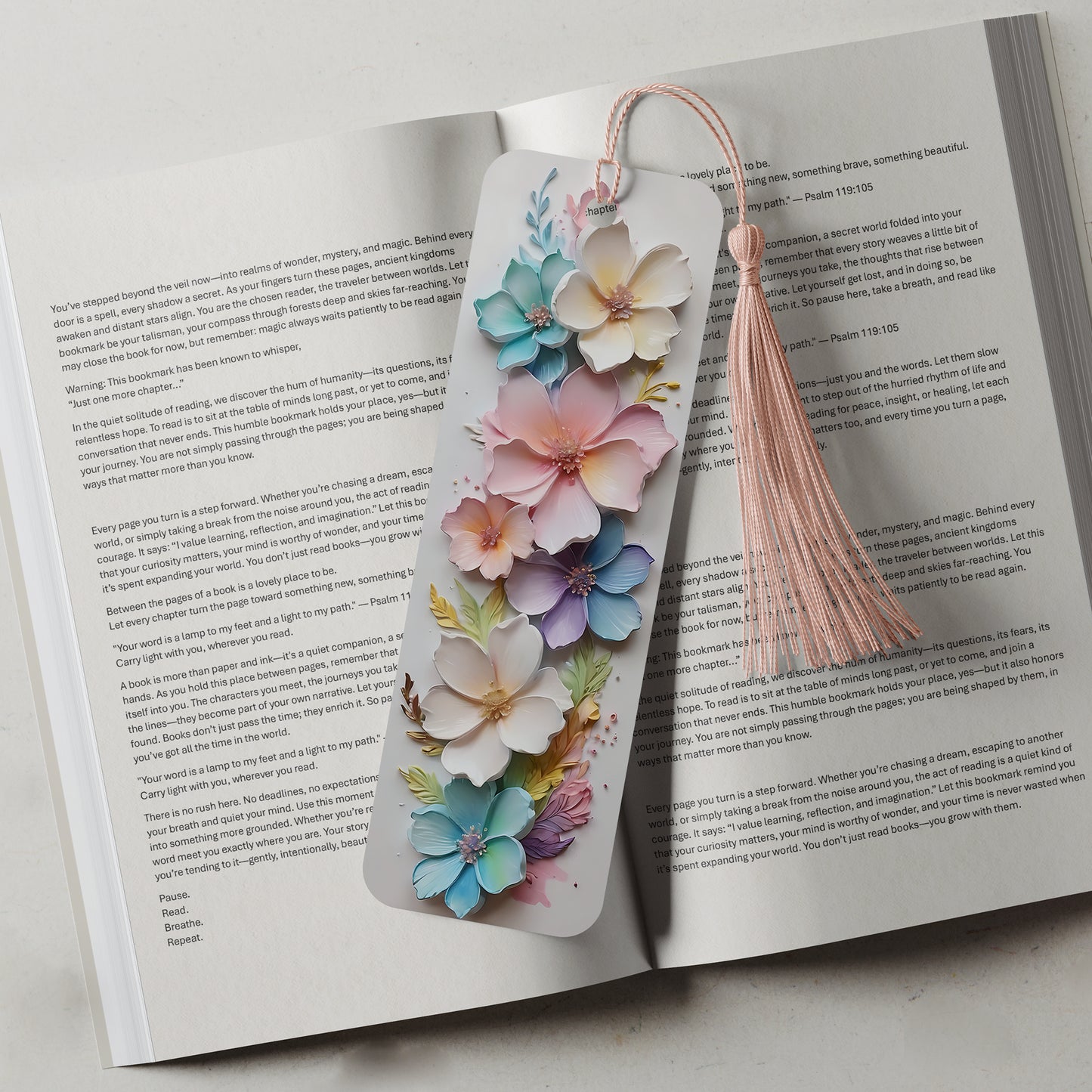 Floral Bookmarks in 43 Stunning Colours – Perfect Gift for Book Lovers