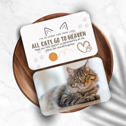 All cats go to heaven memorial card