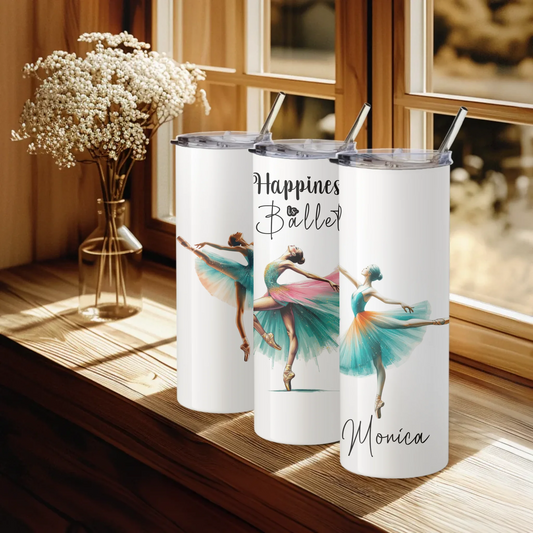 Ballet-themed reusable travel cup gift idea