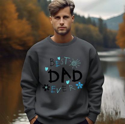 Best Dad Ever Jumper in dark grey