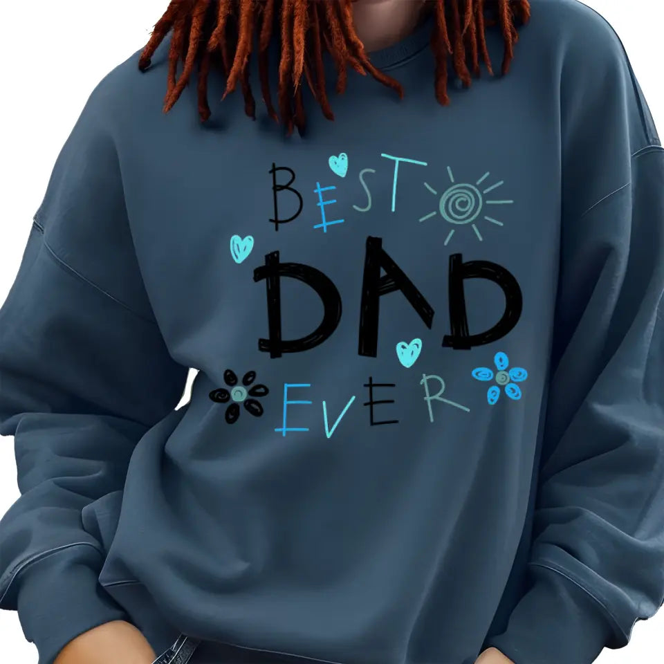 Indigo blue Best Dad Ever jumper