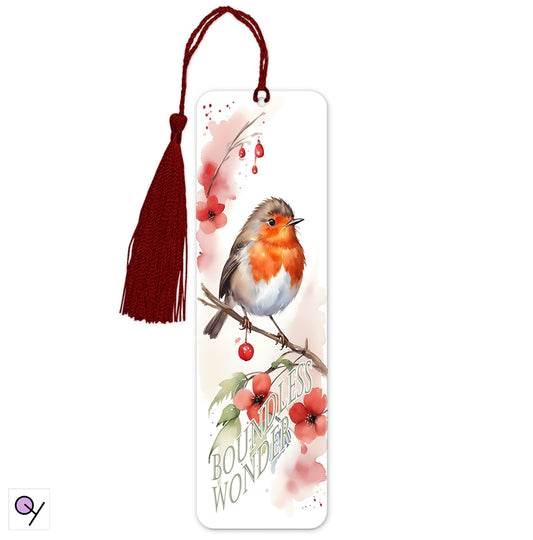Red Robin Boundless Wonder Quote Bookmark