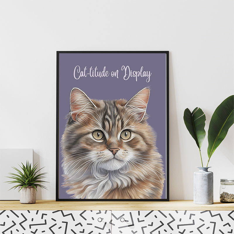 Custom print for cat enthusiasts