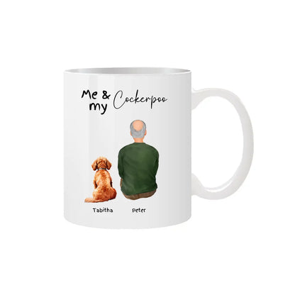 Cockerpoo mug with names