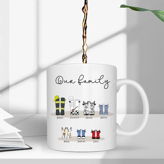 Personalised family mug